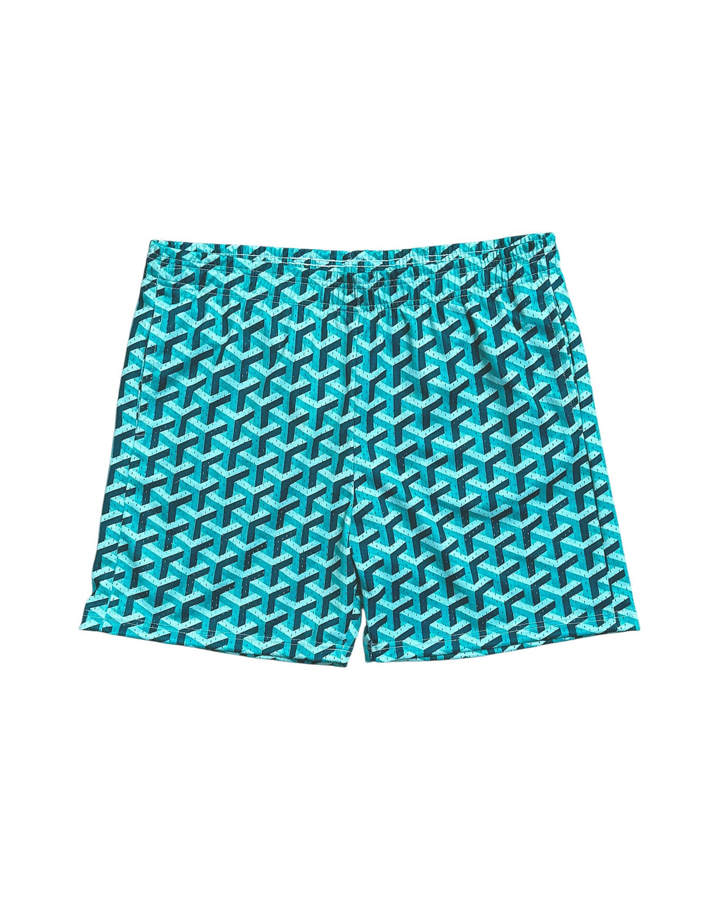 Green Goyard Mesh Shorts
