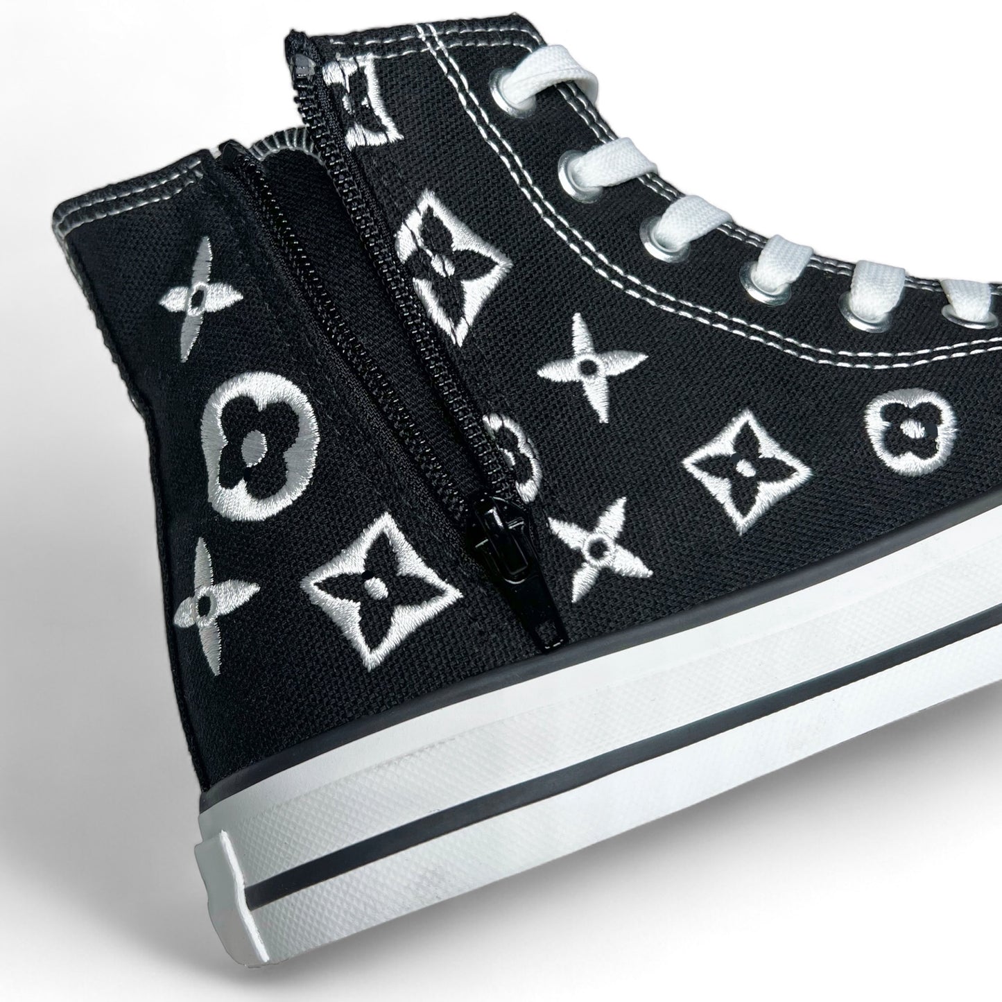 Embriodered Monogram High Tops