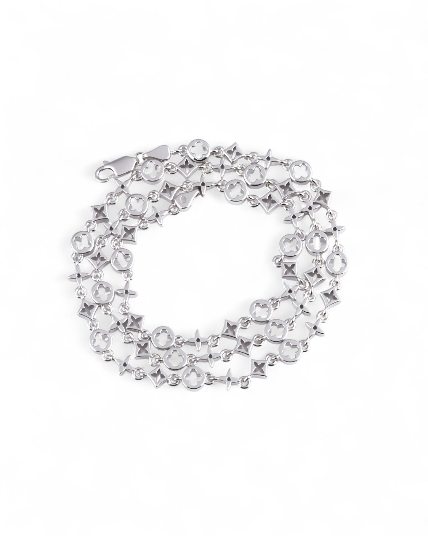 Sterling Silver Monogram Charm Chain