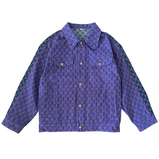 Purple/Navy GG Demin Jacket