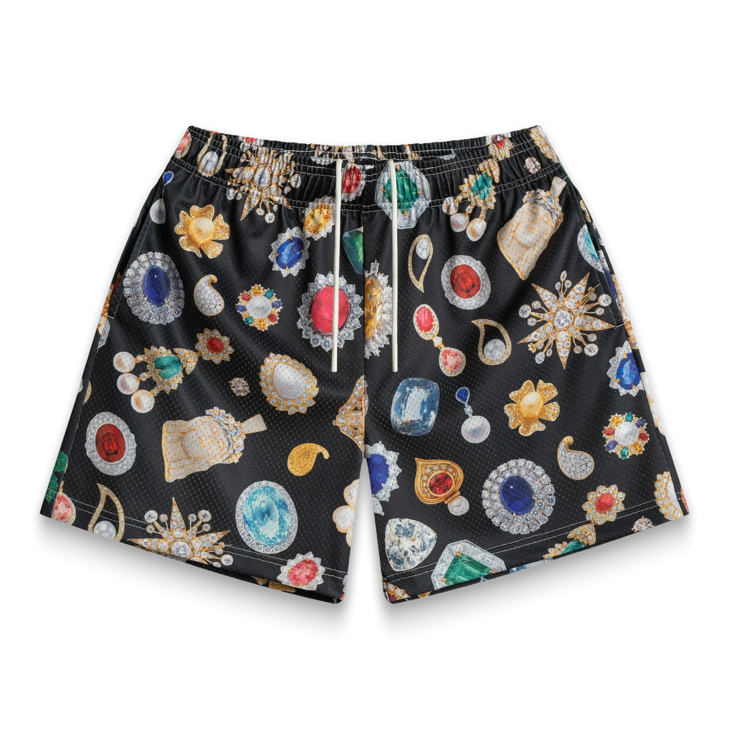 Jewelry Mesh Shorts
