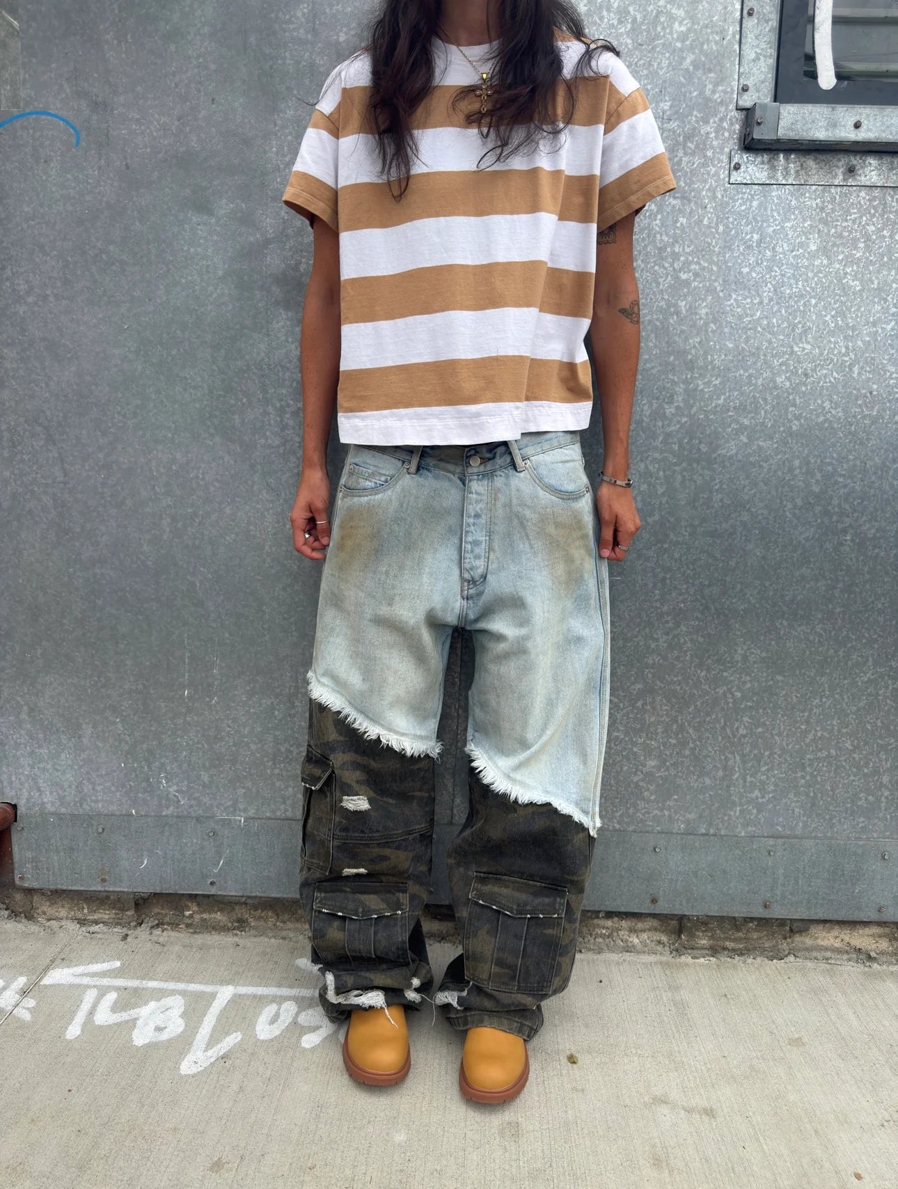 50/50 Cargo Jean Pants