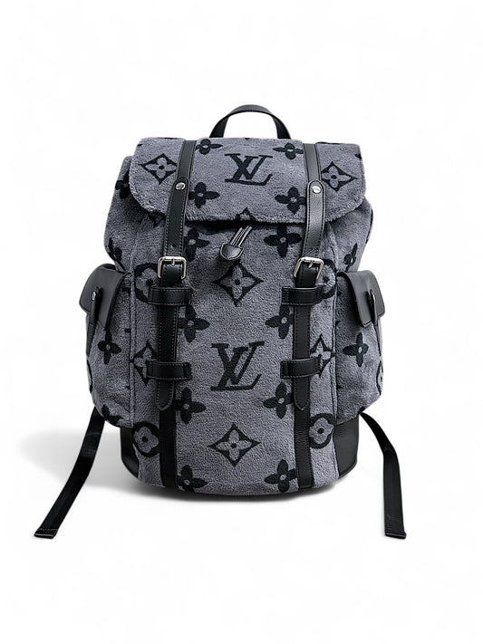 Grey Fuzzy Christopher Backpack