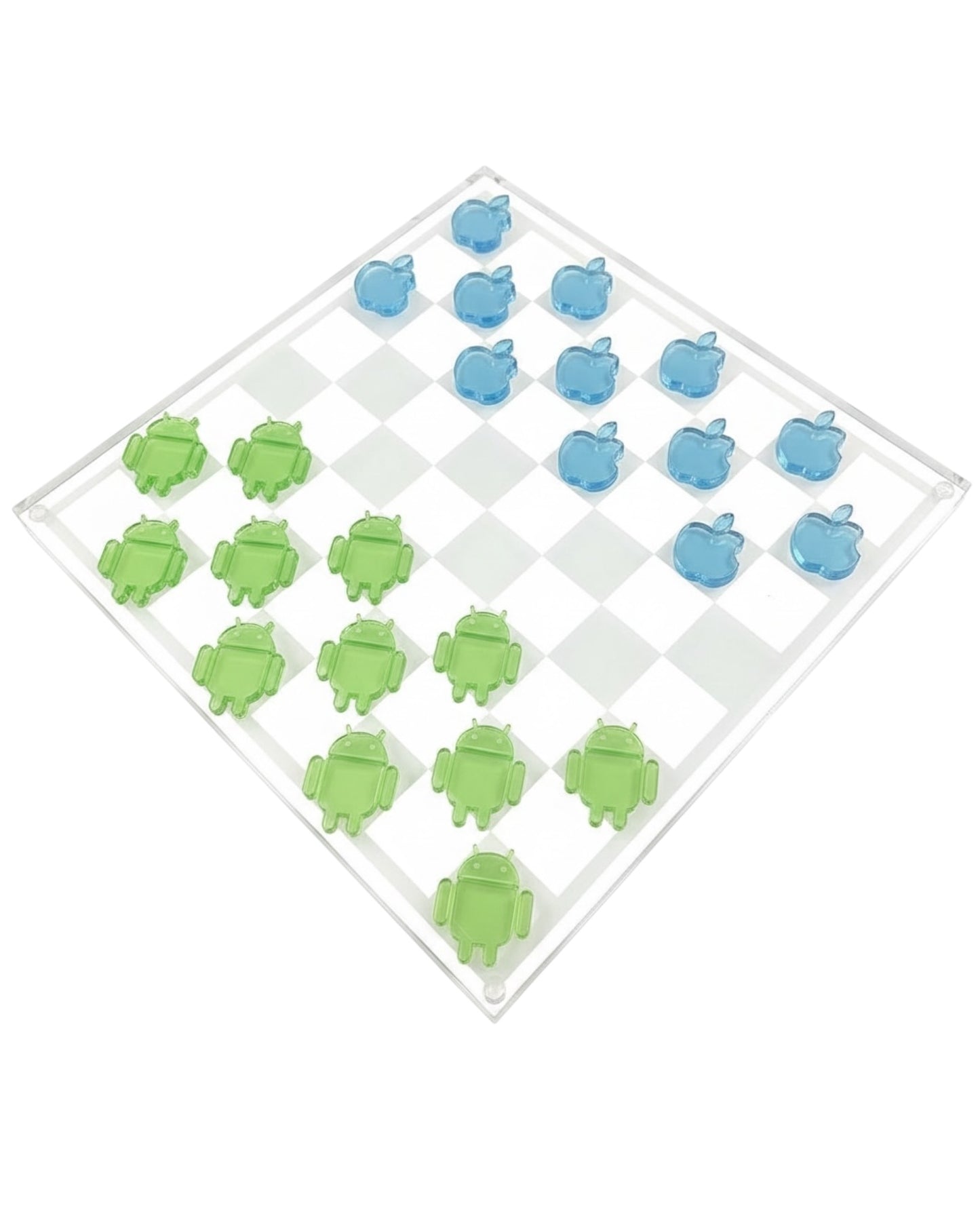 Apple vs Android Checkers Set