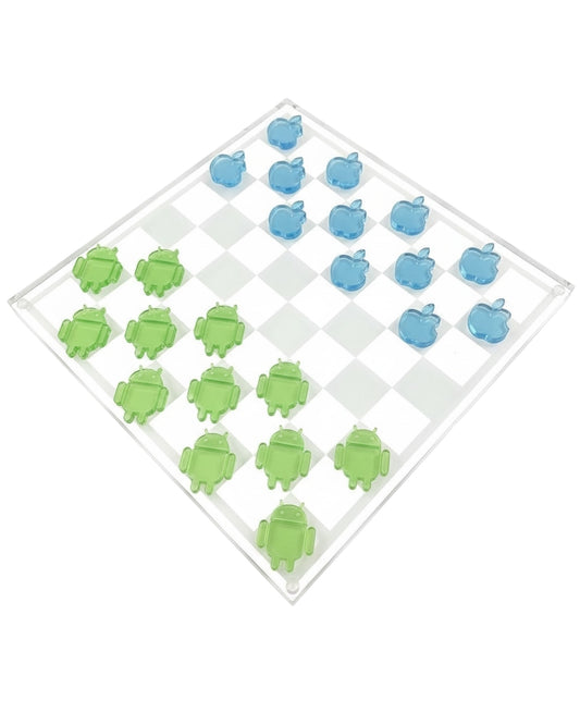 Apple vs Android Checkers Set