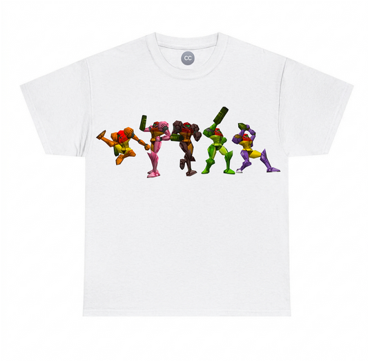 5 Color Samus Super Smash T Shirt