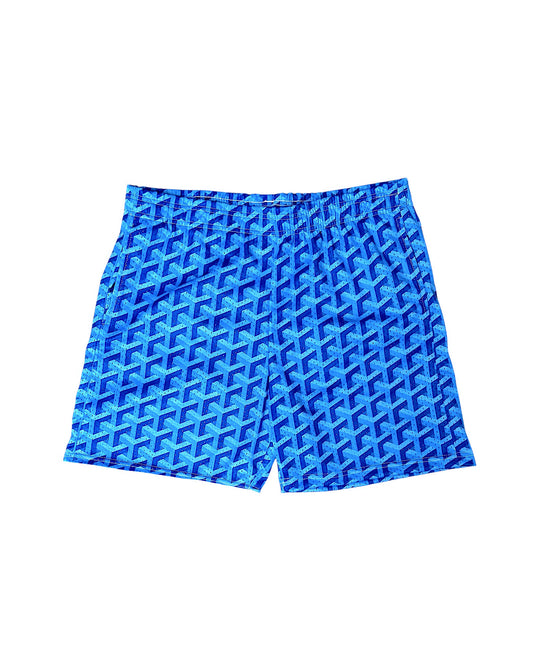 Blue Goyard Mesh Shorts