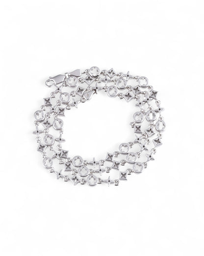 Sterling Silver Monogram Charm Chain