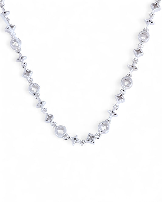 Sterling Silver Monogram Charm Chain