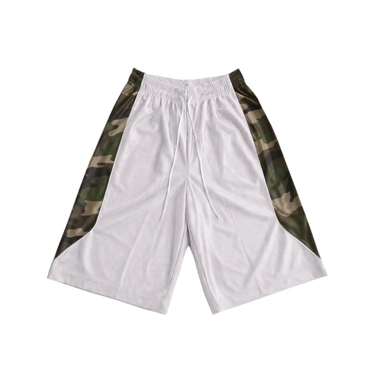 White Camo Mesh Shorts